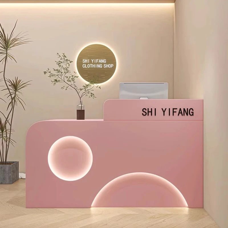 مكاتب استقبال شركة Design Company، متجر تجميل حديث، مكاتب استقبال فاخرة للمطاعم، أثاث تجاري Mostrador