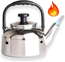 Creative Kettle Shaped Jet Blue Flame Gas Lighter Windproof Portable Turbine Torch Lighter for Men's Gift Cigarette Accessories