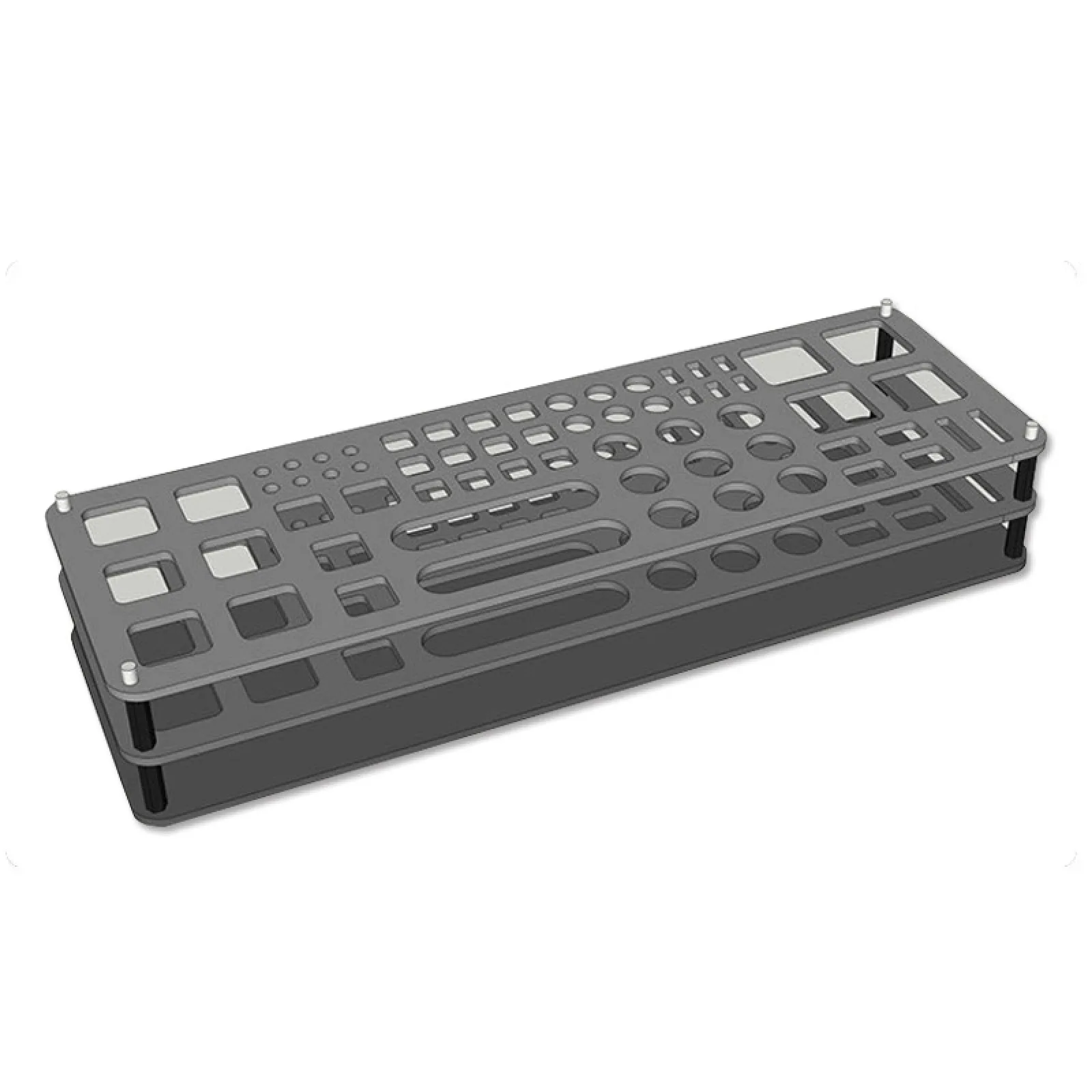 Imagem -03 - Chave de Fenda Storage Rack Holder Organizador para Hex Cross Screw Driver Kit de Ferramentas rc 63 Furos sem Ferramentas