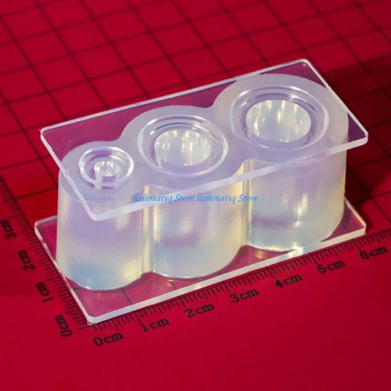 573B Stereo Bottle Straws Silicone Mold Bottle Straws Shaped Molds Casting Mold 3D Epoxy Resin Mold Clay Molds