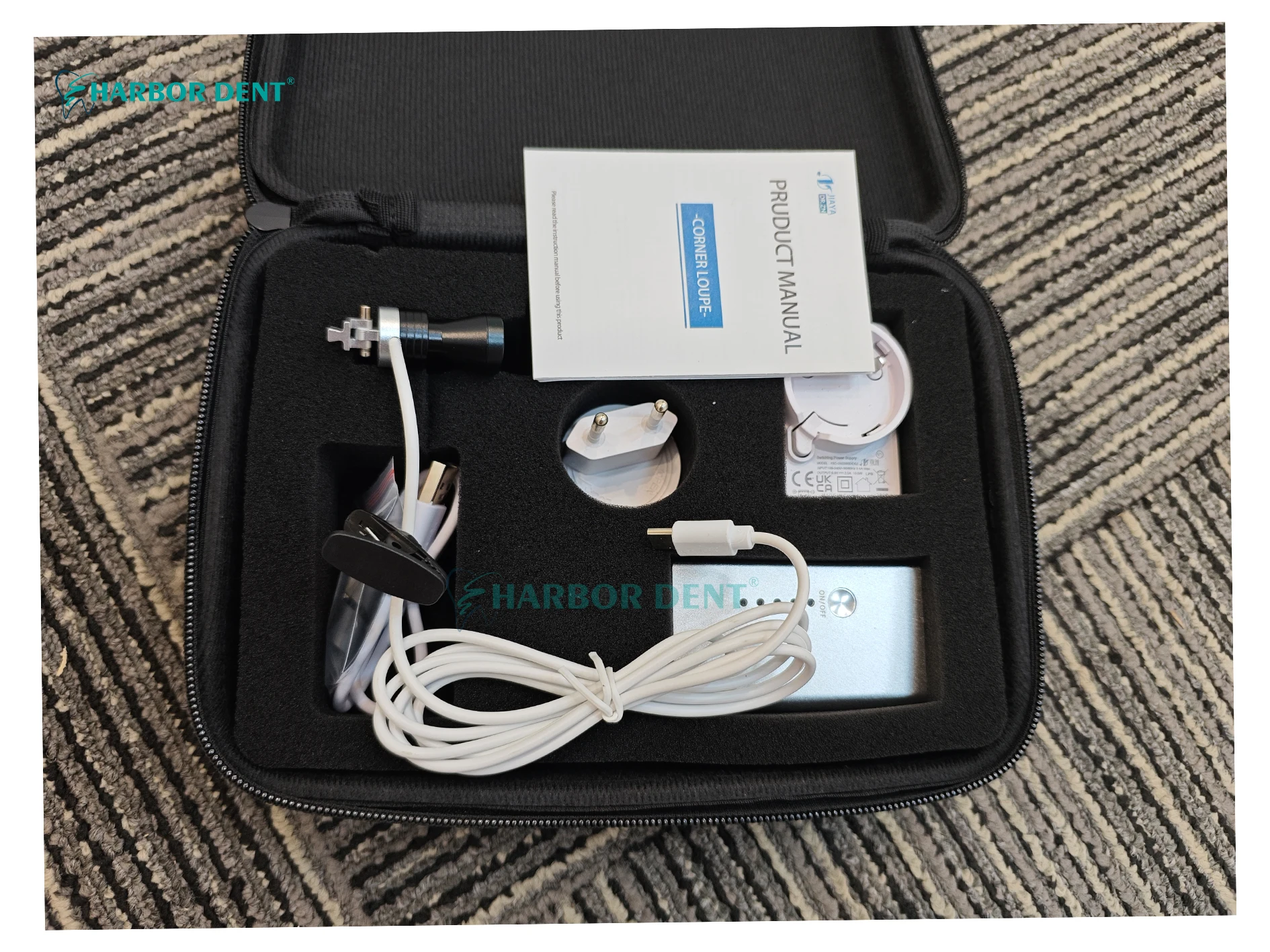 المصباح الأمامي لـ den tal 4.0X/5.0X Ergo Loupes 5W LED مشبك أضواء سطوع قابل للتعديل على أدوات طب الأسنان للبطارية #5