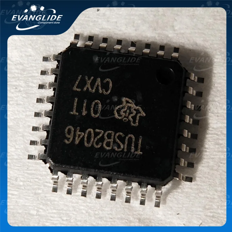 10PCS/LOT TUSB2046VF 100% Original & New Components USB Interface IC 4-Port USB Hub W/Optional Serial EEPROM Interface QFP32