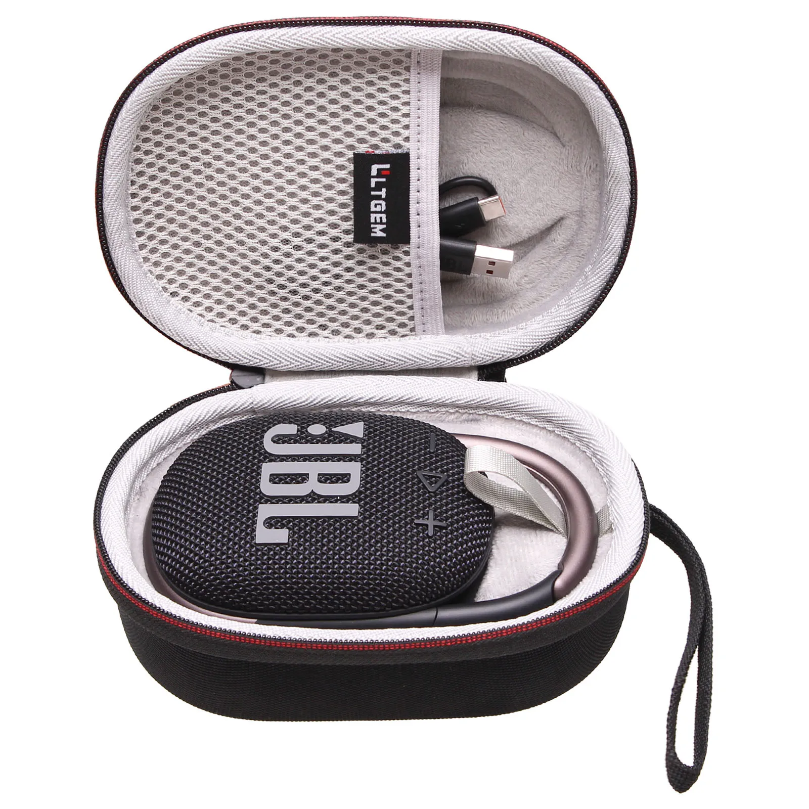 LTGEM Case for JBL Clip 4 Speaker -Portable Travel Special Equipment Storage Box Hard Storage Travel Protective Carrying Bag