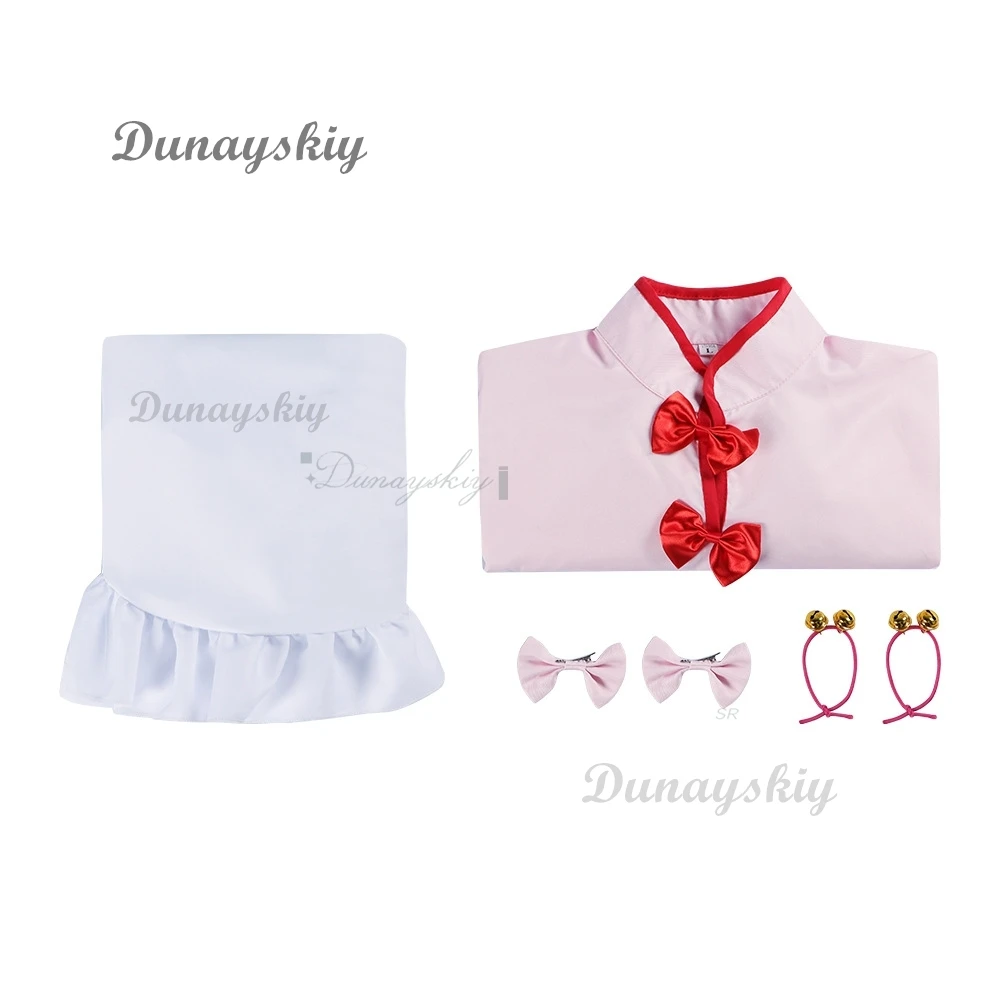 Ranma 1/2 champú Cosplay disfraz Cheongsam peluca delantal vestido mujeres niñas convención Halloween carnaval