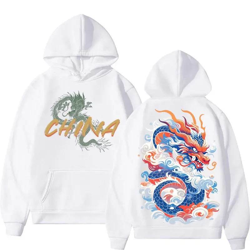 2025 كول الصينية لونغ مطبوعة HD الأمامي والخلفي جيوب مطبوعة سميكة عادية فضفاض الخريف الشتاء المنزل 2yk هوديي #2