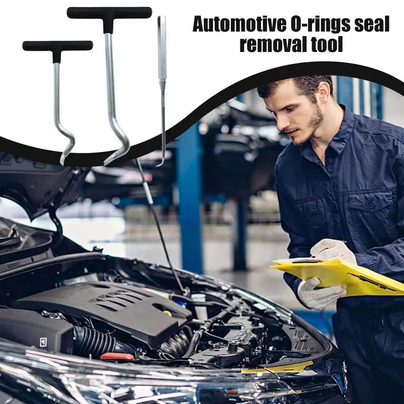 

Набор съемников уплотнений, сверхмощный съемник уплотнений, 3X, автомобильные кирки, крючки, уплотнительные кольца, ручные инструменты для удаления автомобиля, грузовика, электронные