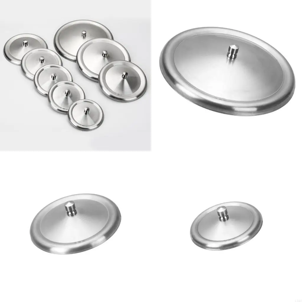 L9BE Stainless Steel Cup Lid for Water Bottle Use Leak Resistant Coffee Mug Cover Replacement Drinkware Accessories