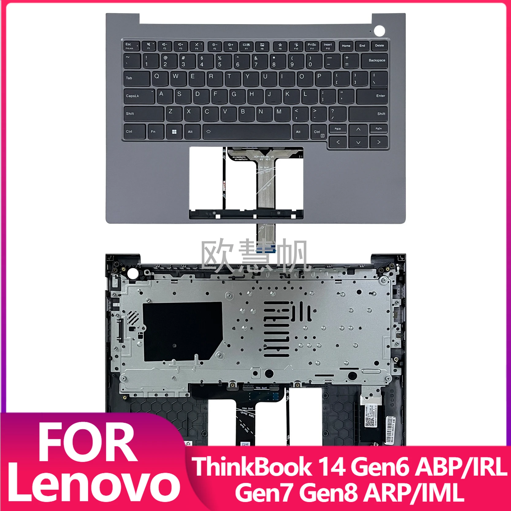T nuevo para ThinkBook 14 Gen6 ABP/IRL Gen7 ARP/IML Gen8 ABP/IRL/ARP/IML teclado estadounidense/teclado/cubierta superior del reposamanos