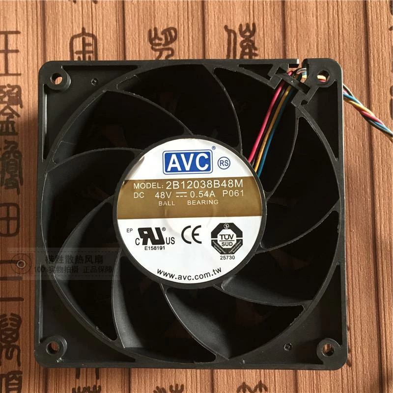 NEW ORIGINAL 2B12038B48M 48V 0.54A 12038 120x120x38mm COOLING FAN RADIATOR