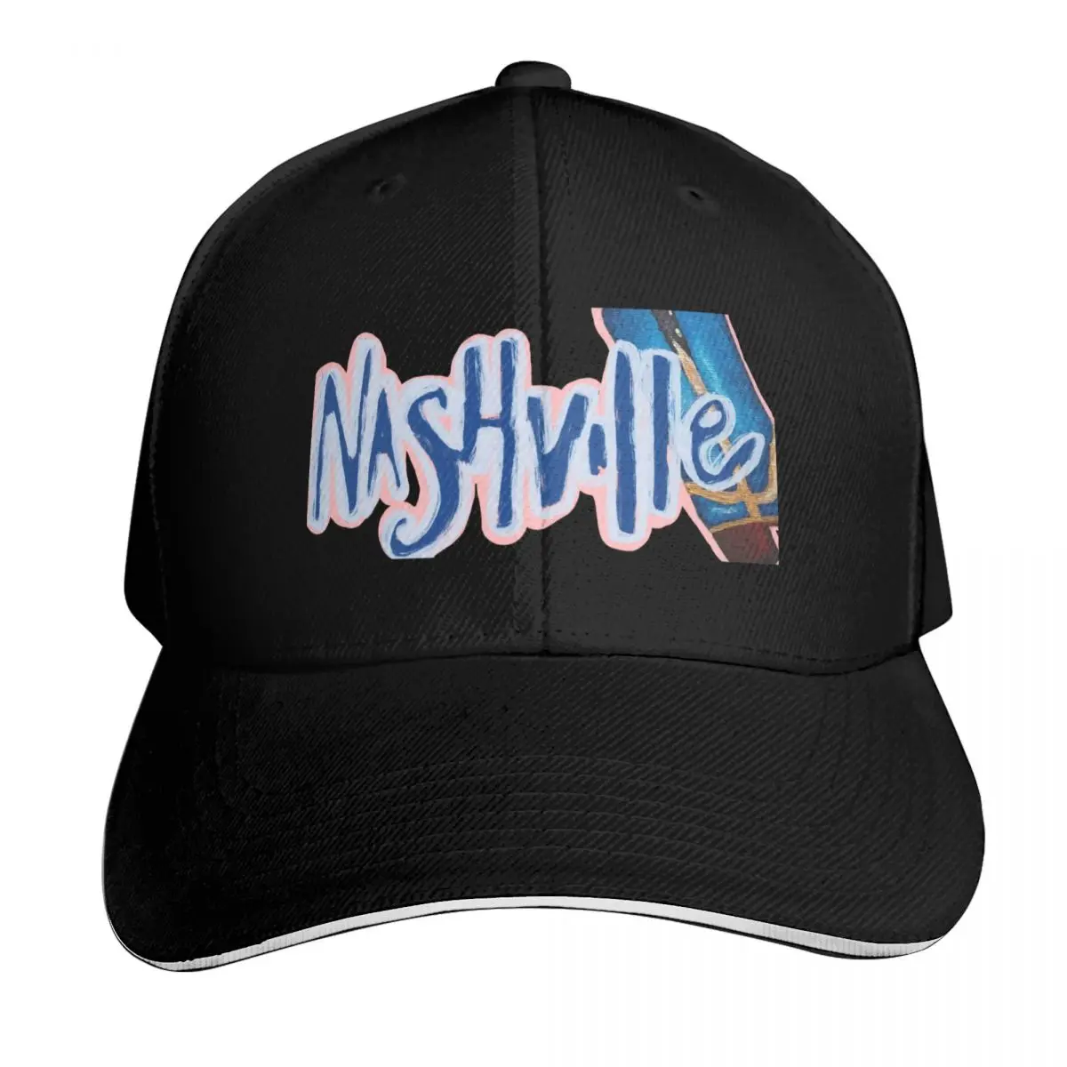 Nashville cowboy boot sticker Baseball Cap derby hat Golf Hat Hip Hop Golf Wear Caps For Men Women's