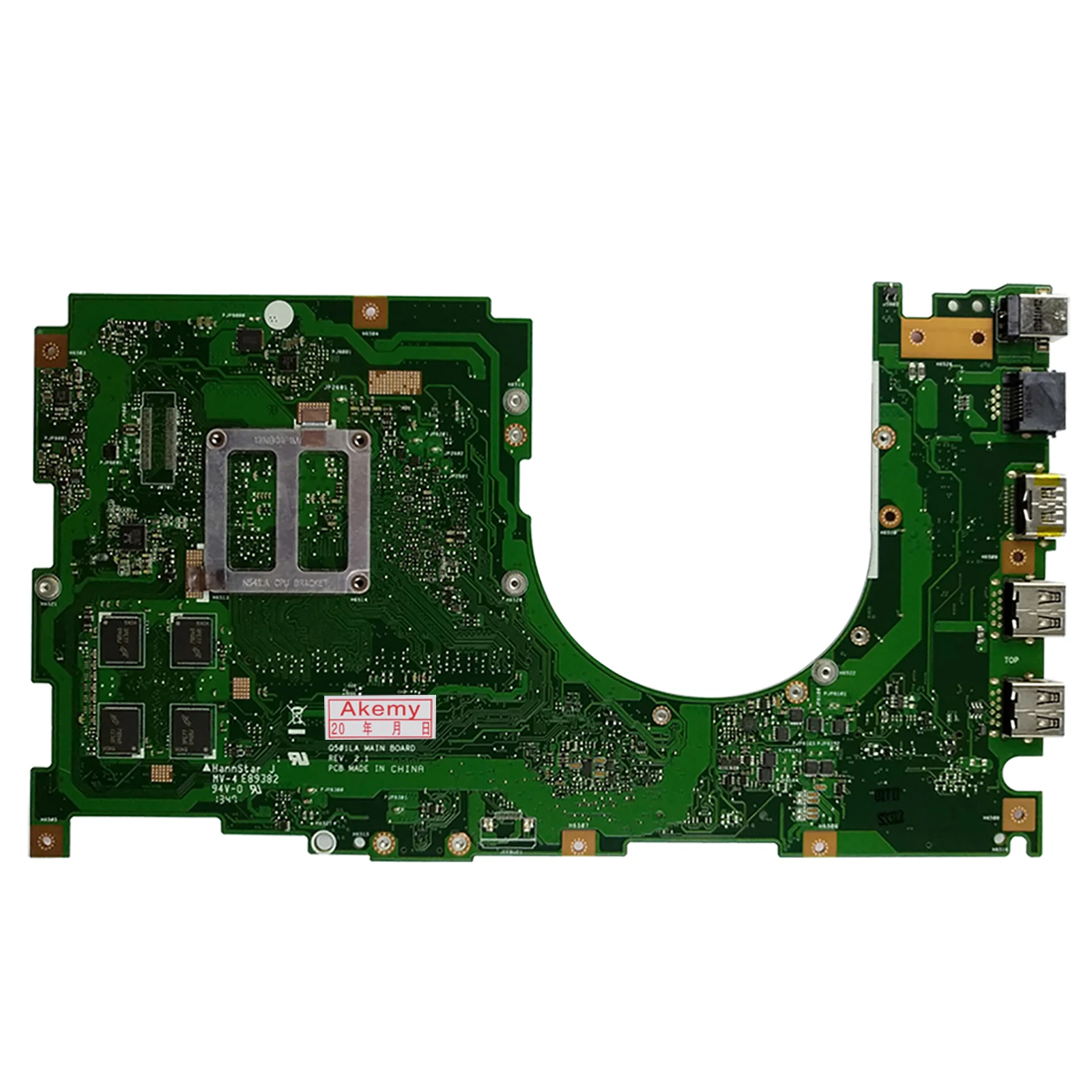 Para asus q501 q501l placa-mãe do portátil q501la com i5 i7-4th gen cpu 4gb-ram notebook mainboard 100% testado ok vivobook
