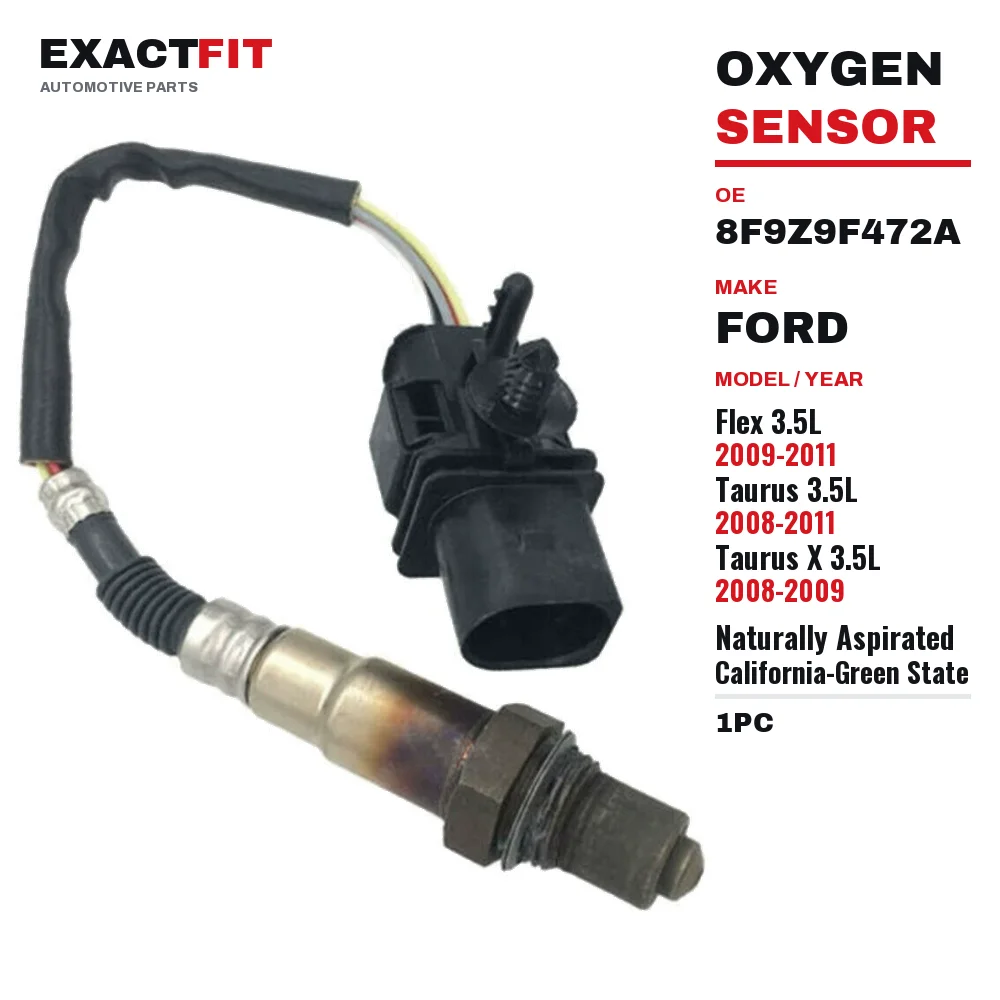 8F9Z9F472A Upstream O2 Oxygen Sensor for Ford Flex 2009-2011 Taurus 2008-2011 Taurus X 2008-2009 3.5L NA CA Green State