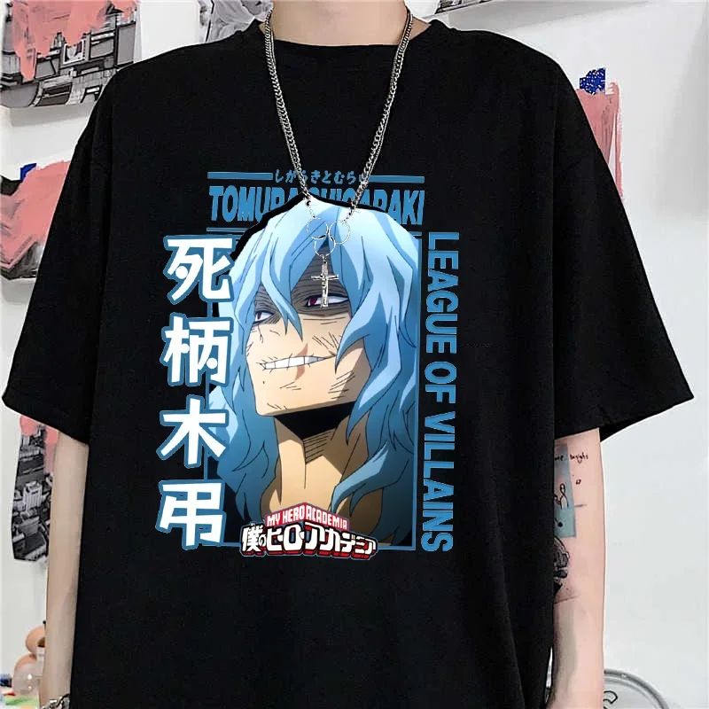 Shigaraki Tomura Cool Printed T-Shirt Men Anime Harajuku Y2K Street T-Shirt Shirt