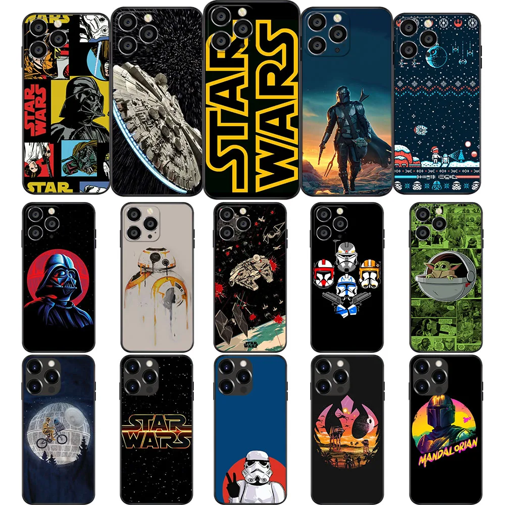 TV-45 Star Wars Soft Case For iPhone 11 12 13 14 15 Mini Pro Max Plus