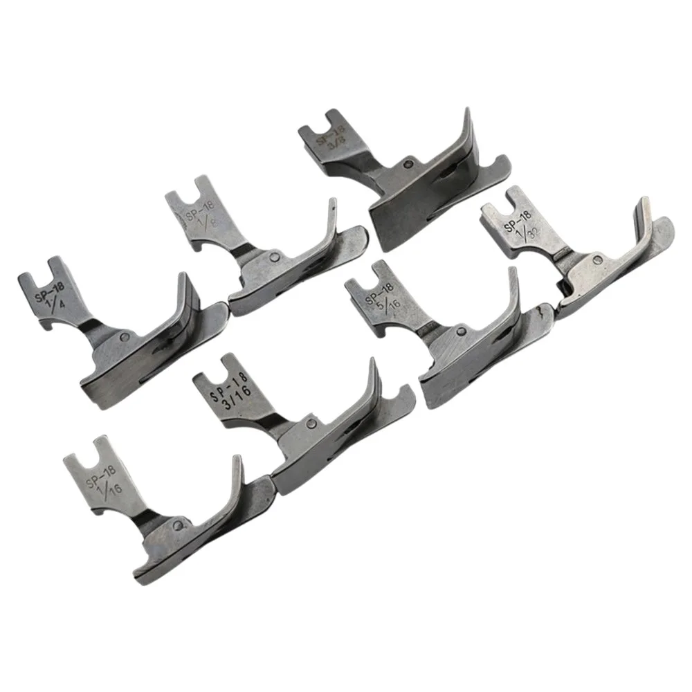 

1/4 1/16 5/16 Металл 3/16 Промышленная плоская автомобильная прижимная лапка с подвижной кромкой Швейная машина с одной иглой