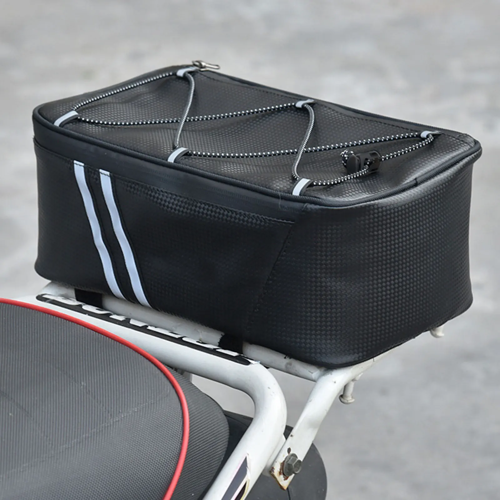

Waterproof Cycling Bag Large Capacity Smooth PU Durable Excellent Process Water Resistance Bike Pack Bags Rear Seat
