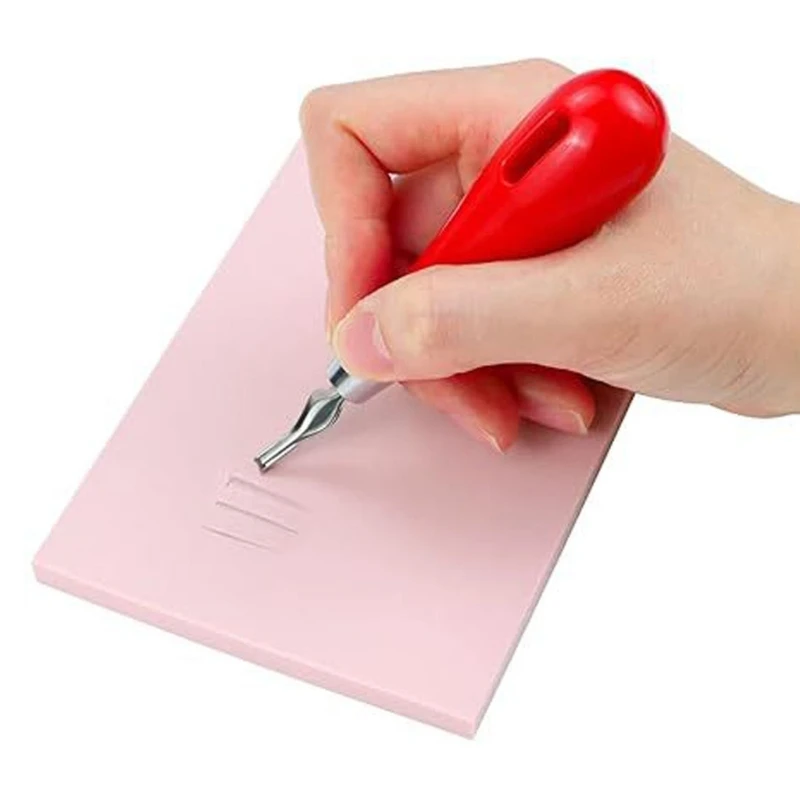 Rubber Stamp Making Linoleum Cutter With 6 Roller Rubber Carving Block