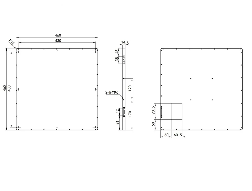 17*17 Inch Iray DR Wireless Flat Panel Detector Medical X Ray Equipment Wireless Digital X-ray Flat Panel Detector