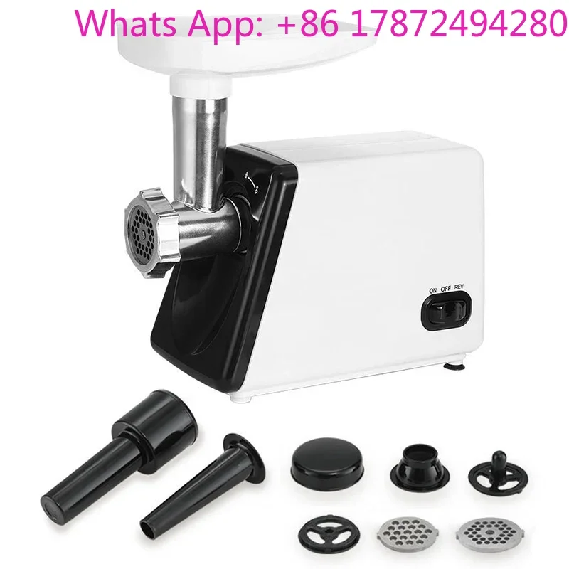 220-240V Home Use Compact Electric Countertop Meat Grinder Sausage Stuffer & Meat Mincer Metal Gears/Screw Extrusion