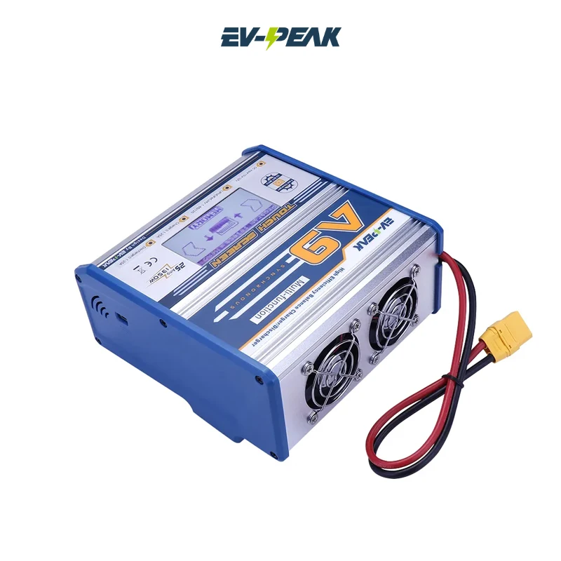 EV-PEAK A9 Intelligent Touch Screen balance charger DC Charger/Discharger 1350W Discharge 100W/25A for FPV Fixed Wing Drone