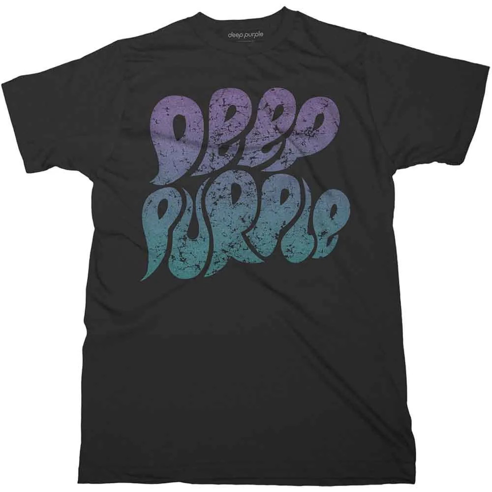 Deep Purple Bubble Logo Offizielles T-Shirt Herren