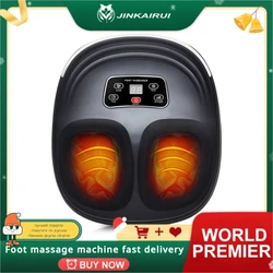 Antistress Foot Massager Electric Machine Circulation Massage Fully Wrapped Airbag Infrared Heating Kneading Massage With Roller