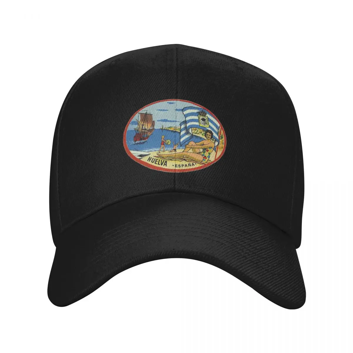 Huelva Huelva Sticker Huelva Spain Vintage Andalusia Espa?a Baseball Cap fashionable |-F-| For Women Men's