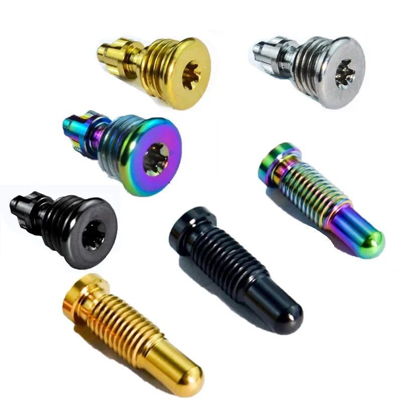 Titanium Alloy Bolts Bicycle Bike Hydraulic Disc Exhaust Screw Brake Clip Oil Filling Bleed Bolts Bike Accessories