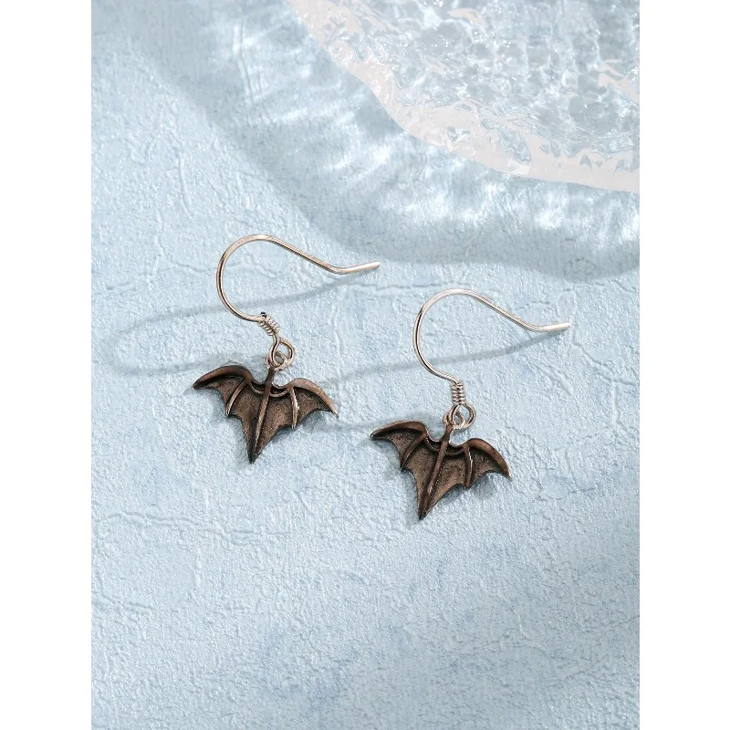 

Ins Jewelry Black Bat Stud Earrings New Fashion Earrings Stud Earrings Jewelry