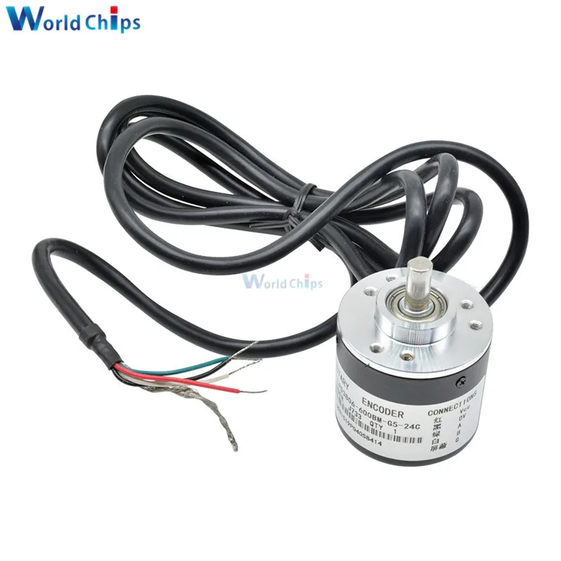 Encoder 600 P / R Photoelectric Incremental Rotary 5-24V AB Two Phases 6mm Shaft