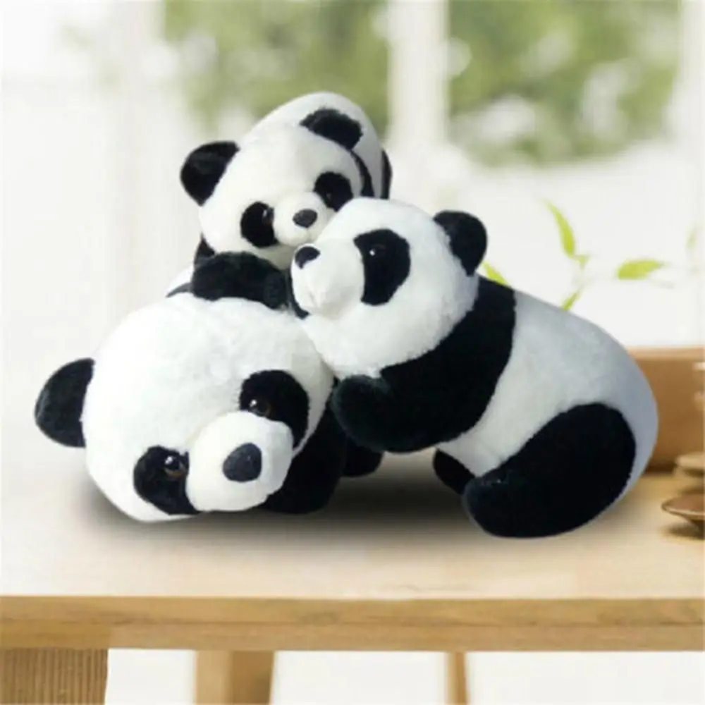 

Birthday Soft cloth Toy Kneeling Sitting Plush Panda Stuffed Animals Present Doll Cute Cartoon Pillow