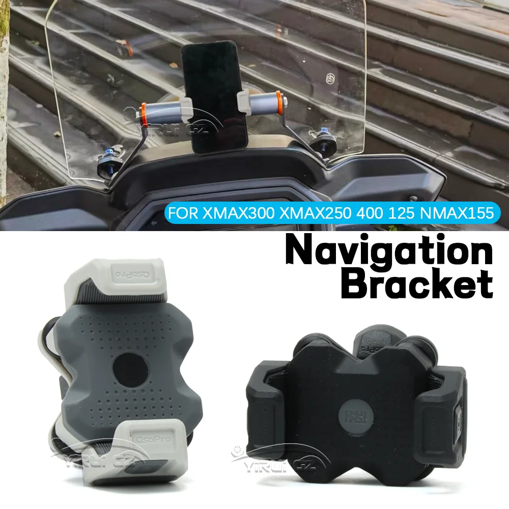 

For YAMAHA XMAX300 XMAX400 XMAX 250 300 400 Motorcycle Accessories NEW handlebar Mobile Phone Holder GPS stand bracket X-MAX 125