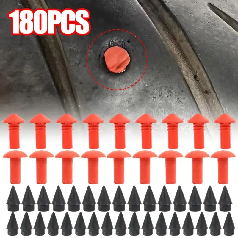 

Universal 180pcs Car Motorcycle Rubber Mushroom Head Patch Nails Vacuum Tire Broken Quick Repair Tools Auto Repair Accessories
