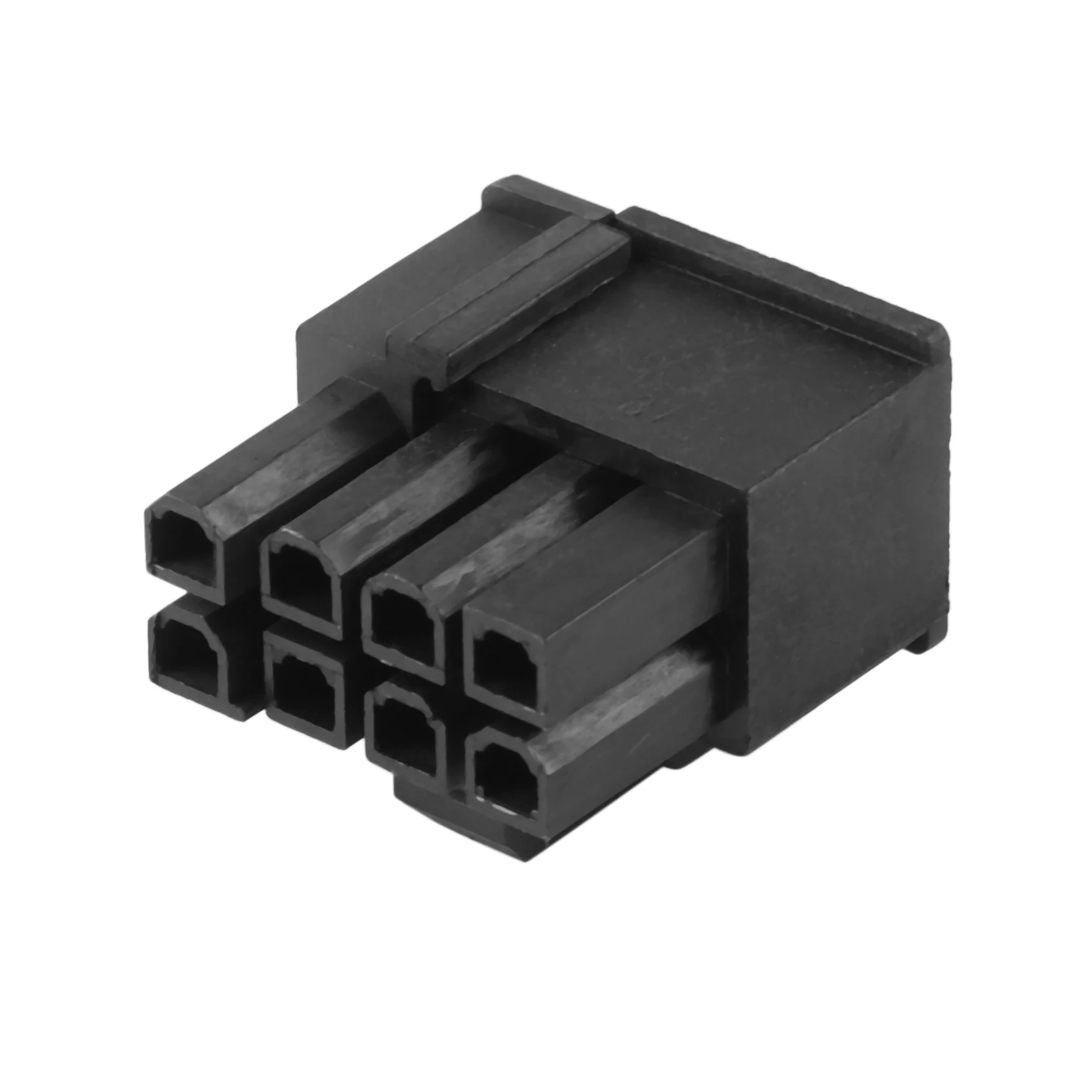 30Pcs 4.2mm 6+2 Pin 8P 8PIN Male Power Connector Plastic Shell for PC Computer ATX Graphics Card GPU,Black