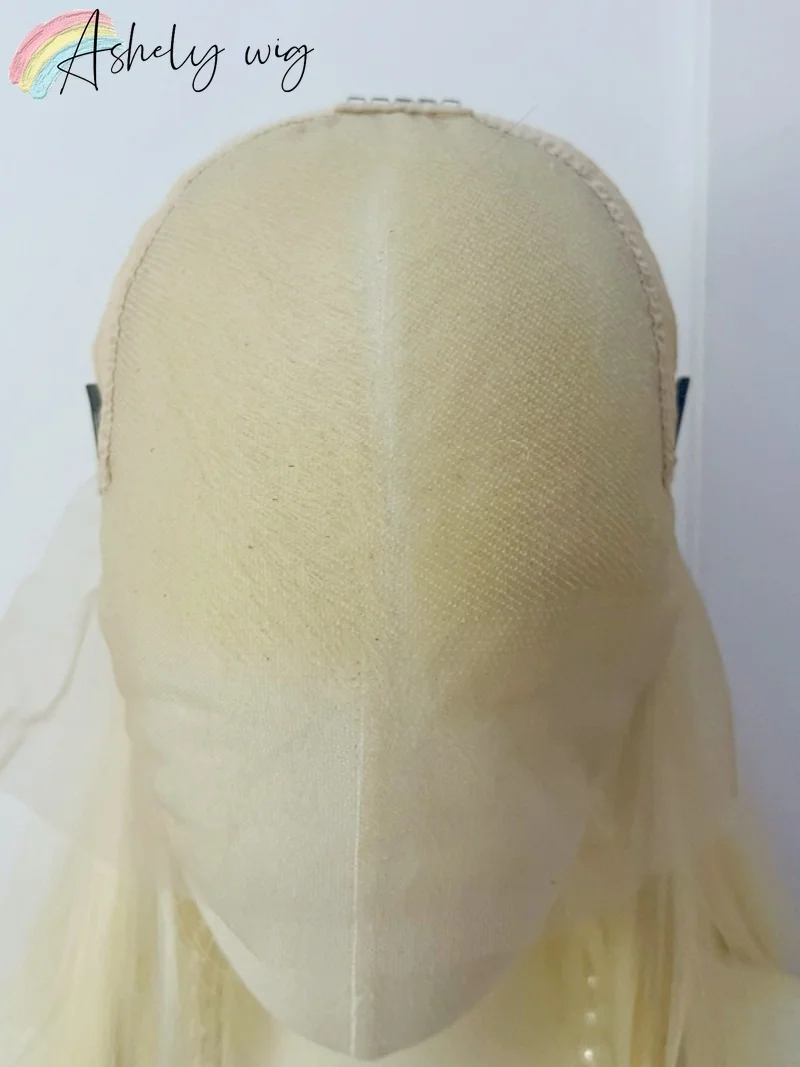 13*6 شقراء الدانتيل الجبهة الباروكات للنساء كبير HD الدانتيل 26 بوصة الاصطناعية الدانتيل شعر مستعار أمامي ألياف عالية الجودة الأربطة الجبهة Fibra Futura