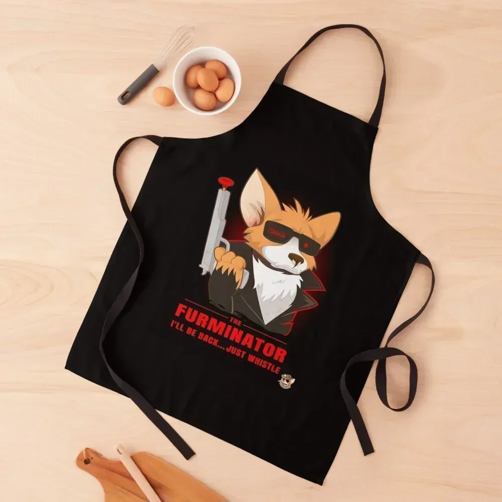

The Furminator Corgi Design Apron japanese style Kitchen Accessories 2022 Kitchen Items Custom Apron