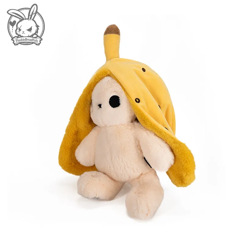 Plushie Dreadfuls Banana Rabbit Plush Toy Super Soft Stuffed Animal Rabbit Doll Room Decoration Ornament Trendy Toy Gift