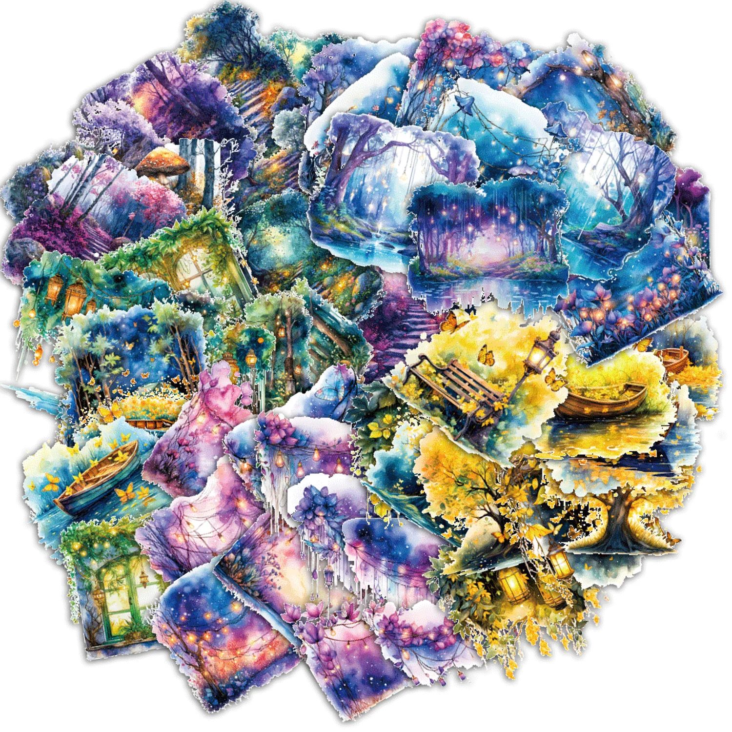 

6 стилей, 20 шт., набор наклеек для домашних животных на лес, материал ручной работы, украшение для скрапбукинга, дневник, фоторамка, эстетические канцелярские принадлежности