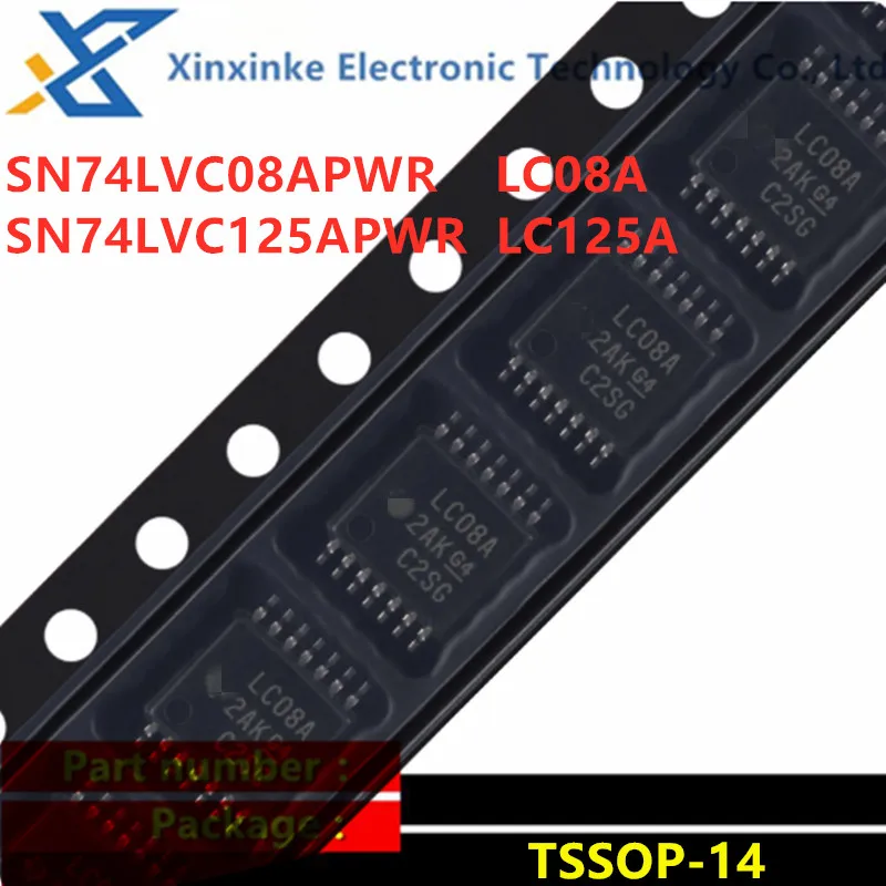 

20PCS SN74LVC08APWR LC08A SN74LVC125APWR LC125A TSSOP-14 Logic Gates Quad 2-Input. Single-Function Gate Logic ICs