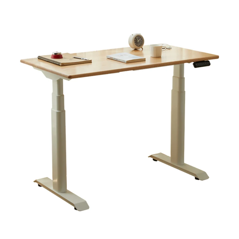 Desk Smart Solid Wood Electric Lifting Table Legs Automatic Oak Cherry Standing Workbench