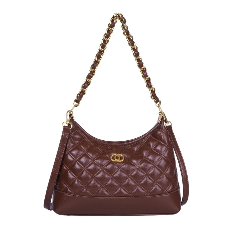 

Женская сумка подмышки из нержавеющей стали 2025 года, трансформируемая сумка через плечо и через плечо, шикарная сумка-тоут «день-ночь», модная сумка-слинг ​