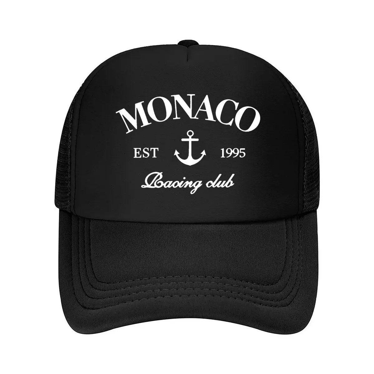 Monaco Est 1925 Anchor Nautical Design Mesh Baseball Cap Hip Hop