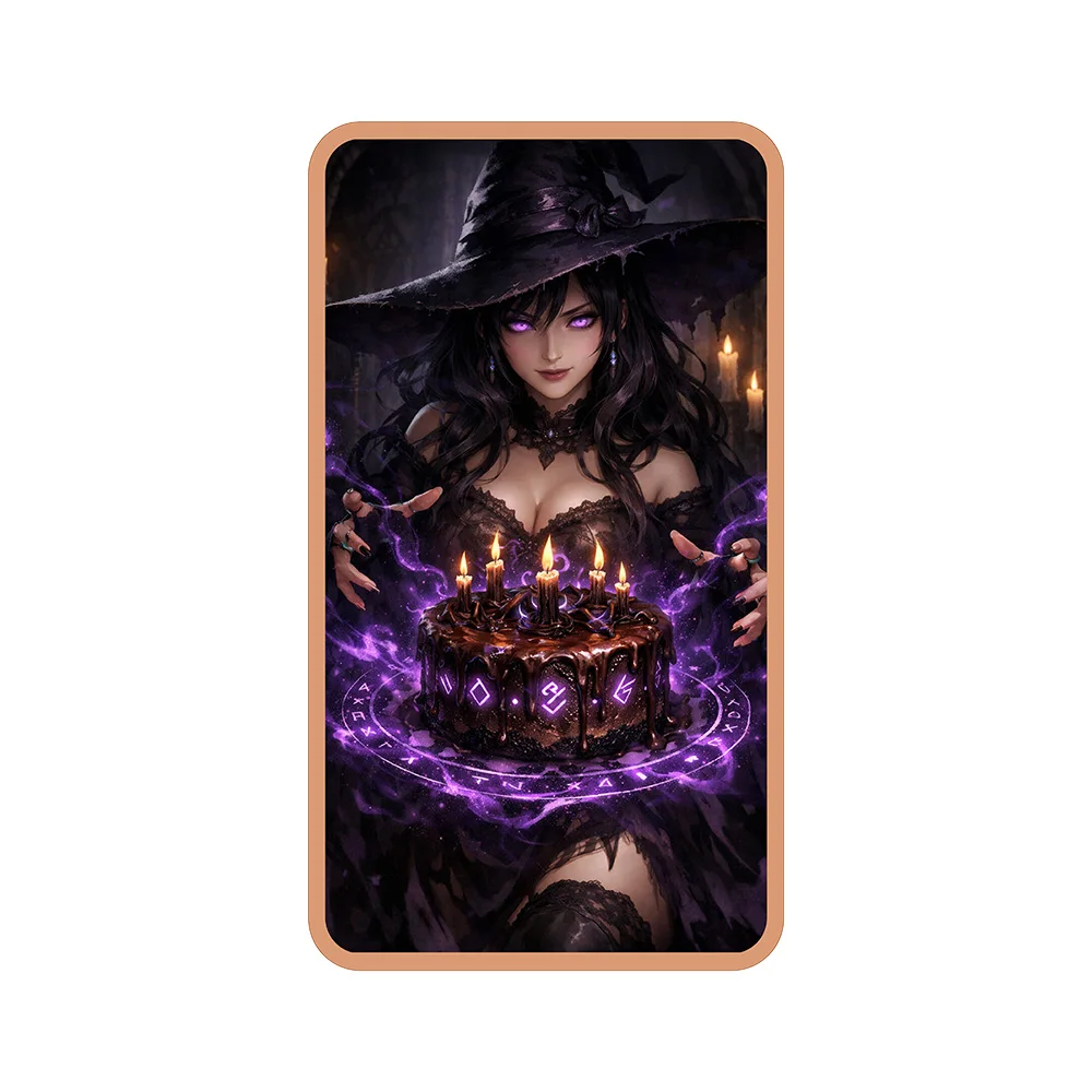 Purple Gothic Sorceress 999 Fine Copper Bar 1 oz Pure Copper Collection Bullion Gifts for Gothic & Witchy Lovers