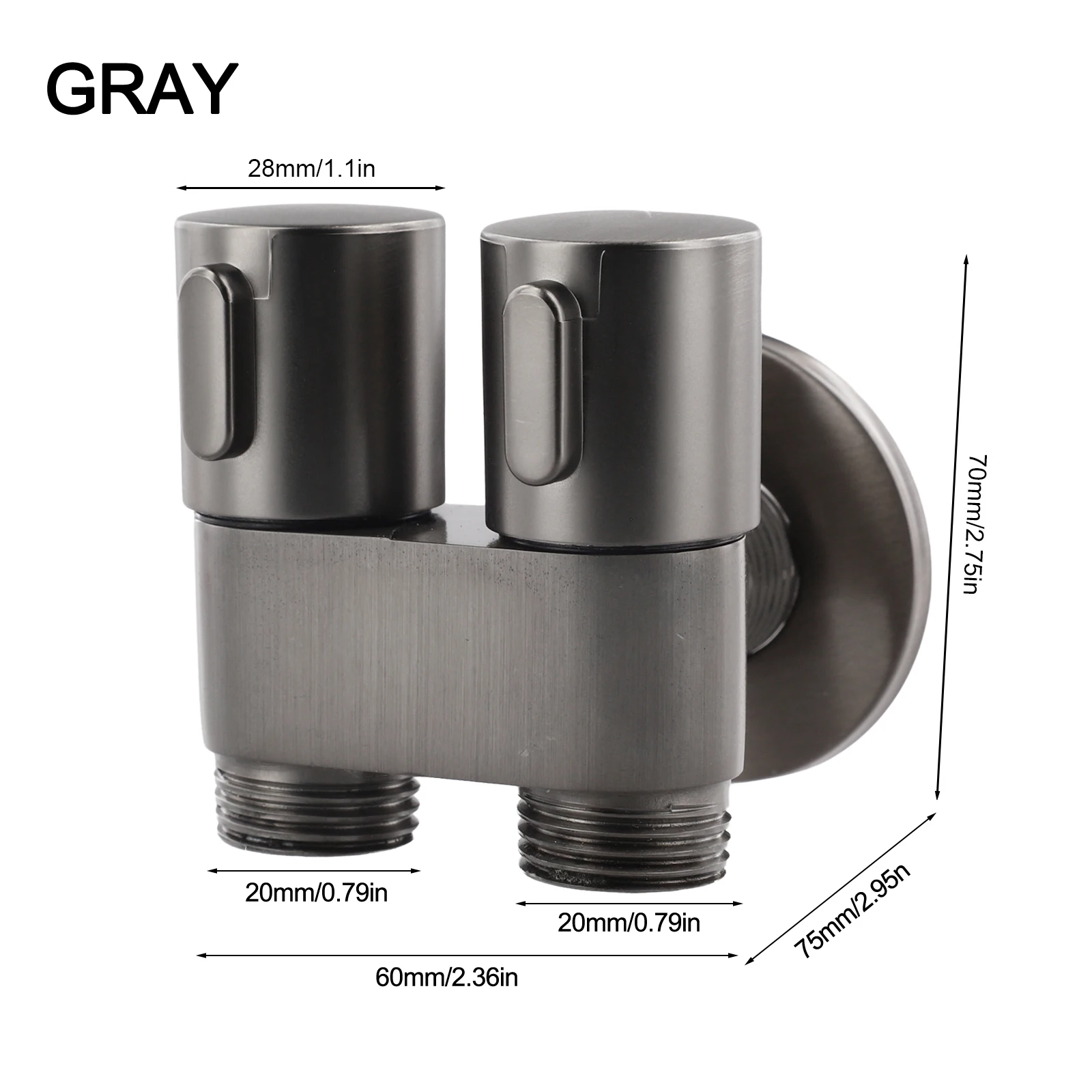 صمام الحمام أجزاء المرحاض المثبتة على الحائط ترقية المرحاض لمنع تسرب المياه ومقاومة الكسر لـ Bidets #3