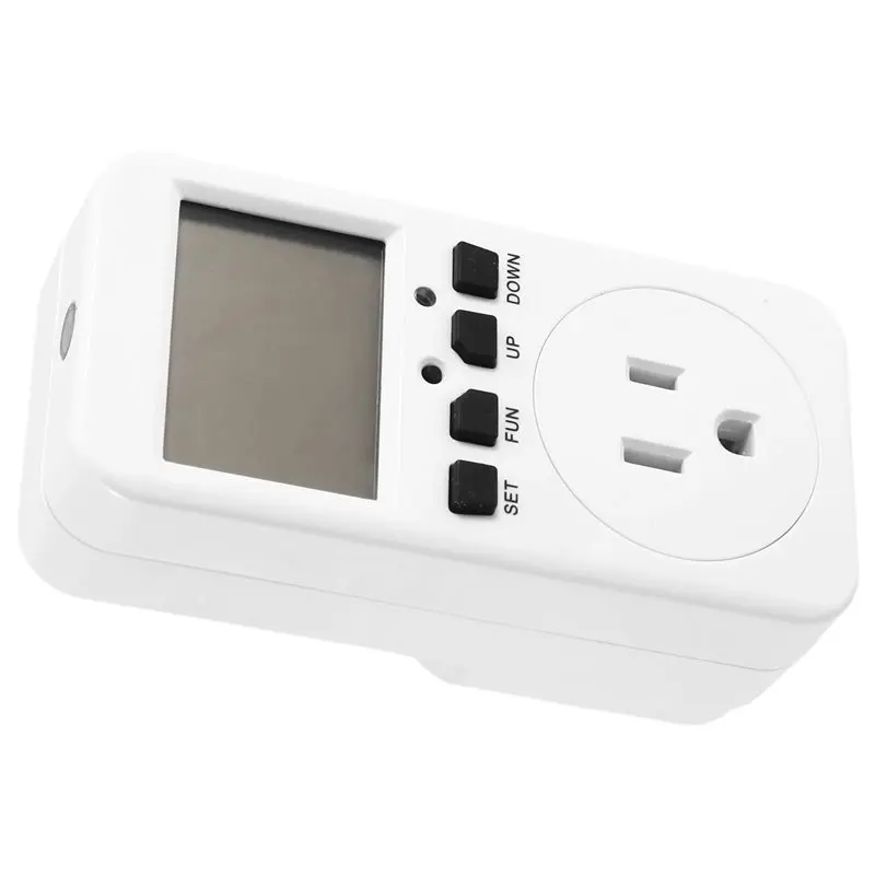أعلى المطبخ الموقت المخرج 110 فولت الإلكترونية مؤقت رقمي التبديل الولايات المتحدة التوصيل للبرمجة توقيت المقبس مع شاشة الكريستال السائل #2