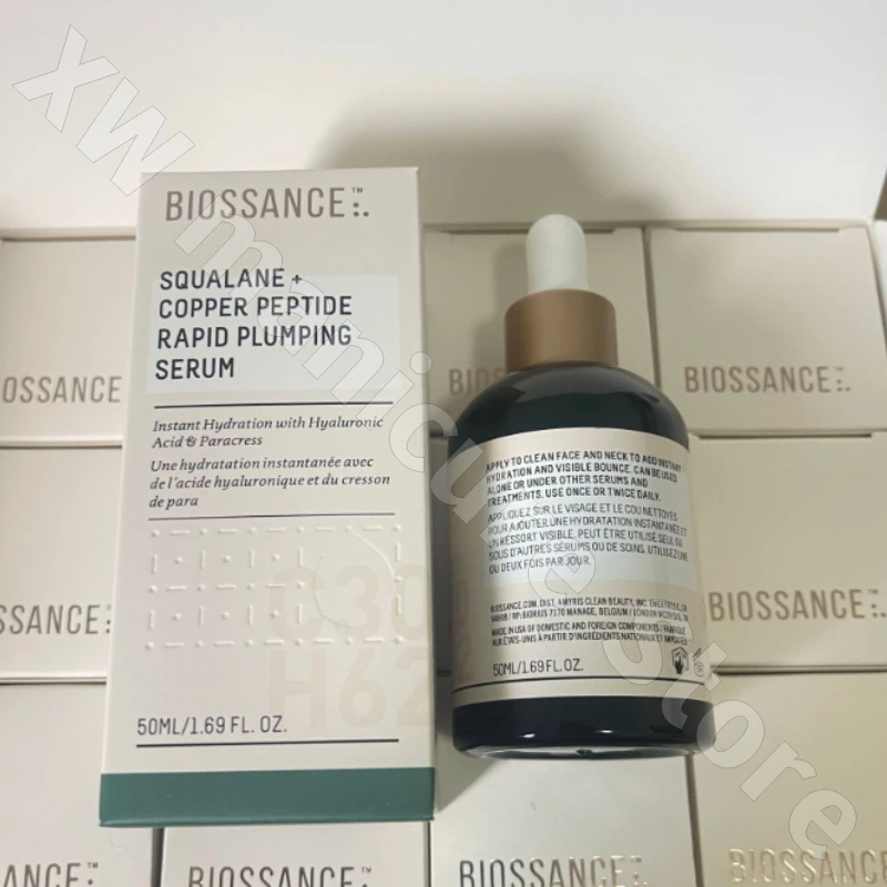 Blue Copper Peptide Essence Squalane Oil Lifting Tightening Repair Anti-aging Hydrating Pore Nourishing Essence Water 50ml