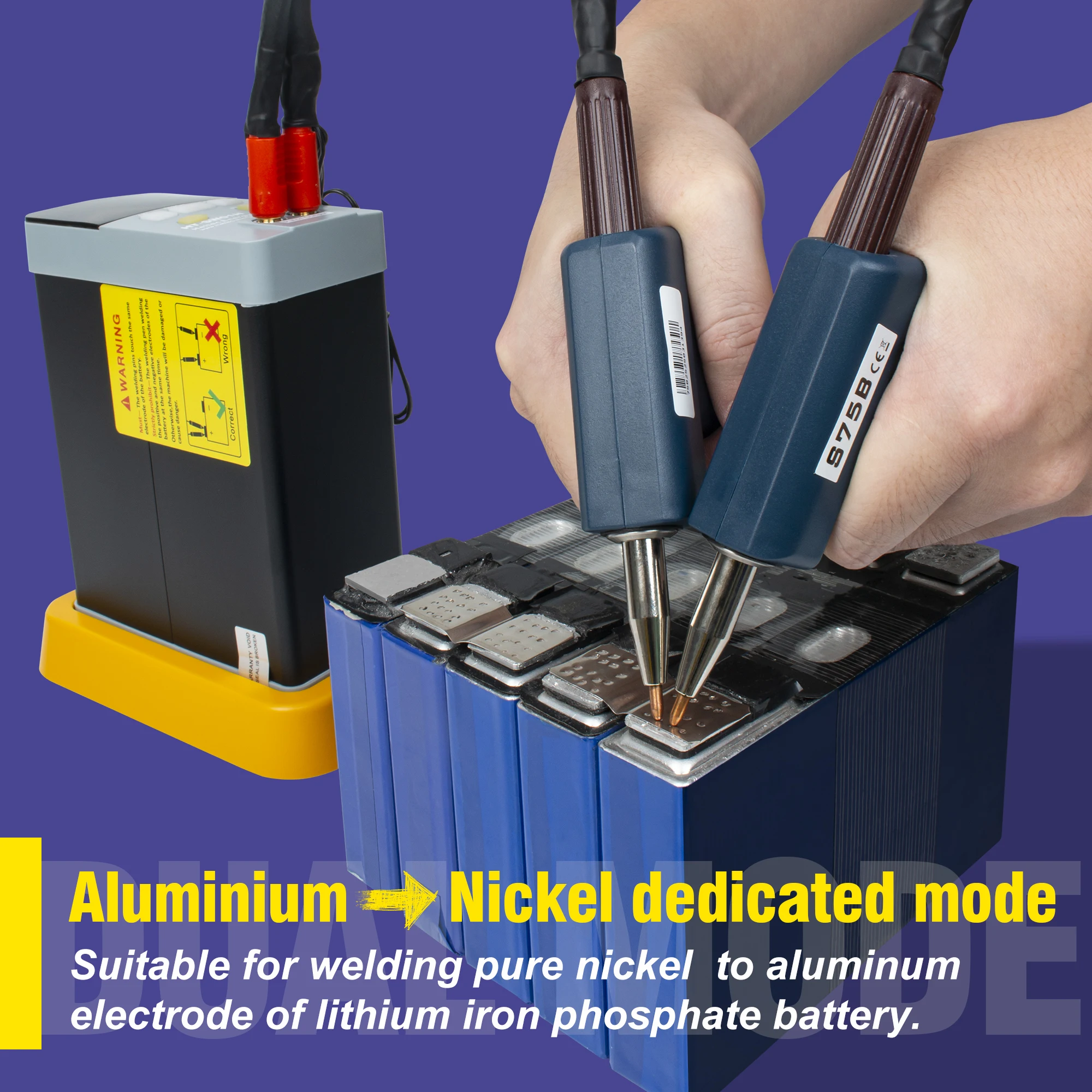 Heltec HT-SW01H 21KW Peak 3500A Peak Spot Welder Portable Battery Welding Machine for 18650 Lithium Battery Packs
