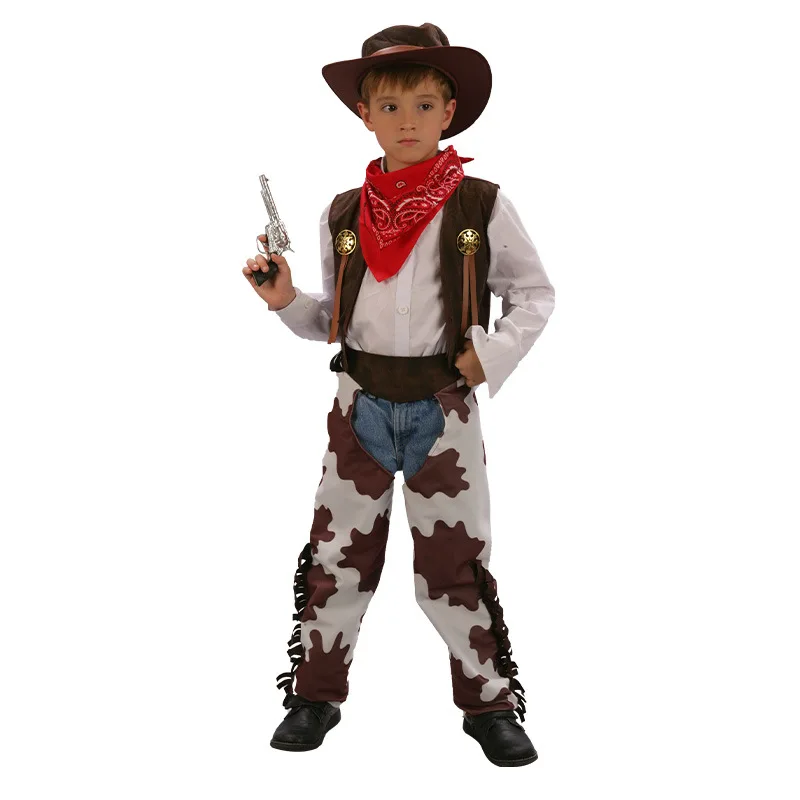 Costume de Cowboy occidental pour femmes adultes, Cosplay d'halloween, mascarade, vêtements de spectacle pour plang de rôle, fabricant chinois