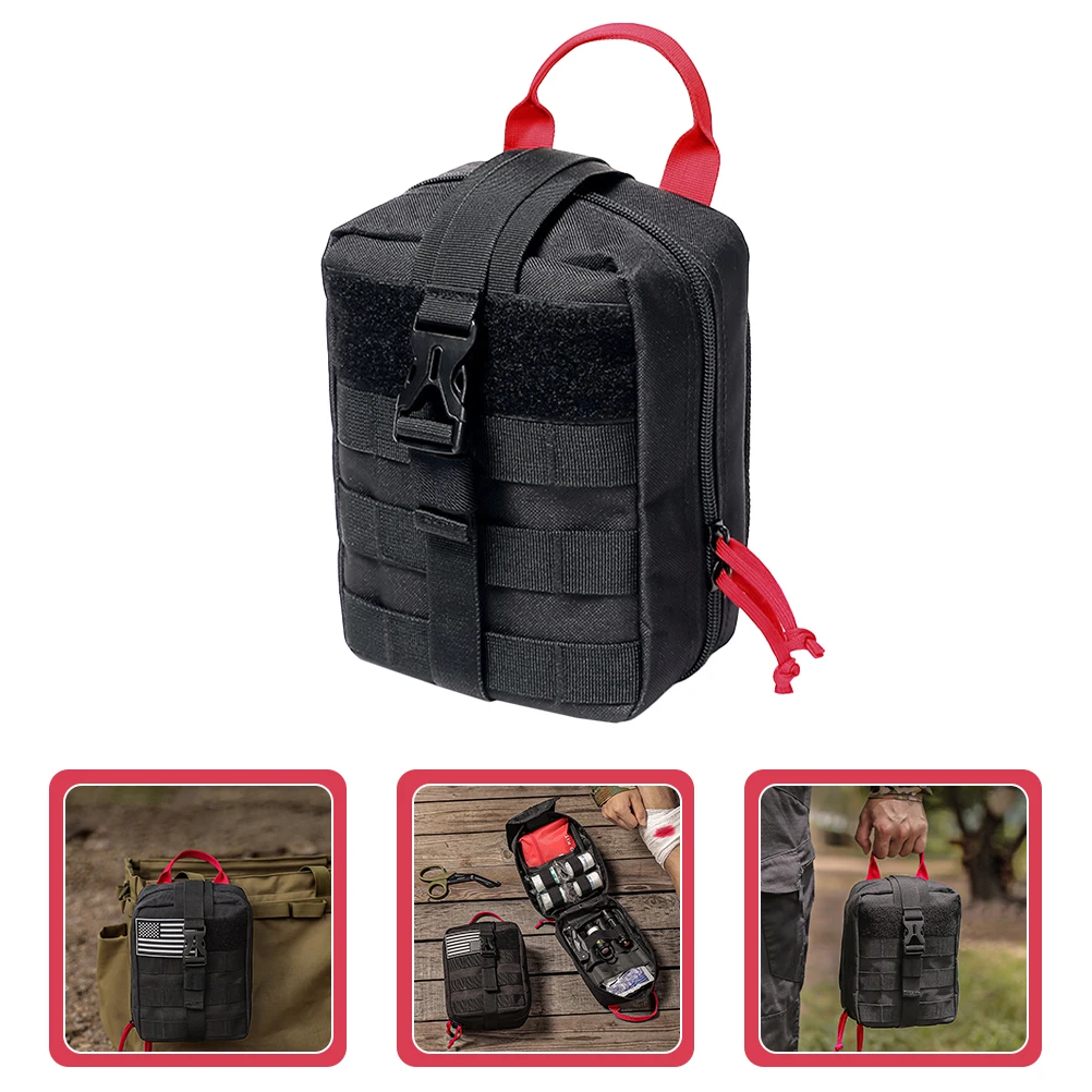 

Waterproof Hiking First Aid Kit Outdoor Utility Pouch Travel Medicine Oxford Cloth Zipper Waist Tool For Camping Climbing Duty