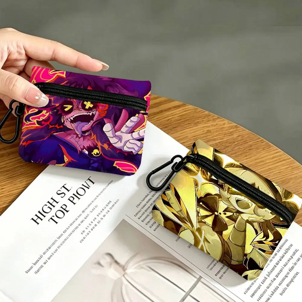 Game Anime Murder Drone Oxford Fabric Zipper Pouch Lightweight Hanging Coin Wallet For Coins ID Cards Keys Lipstick Earbuds